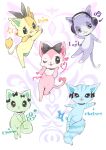  0118tyomo 2022 :&lt; :3 anthro beatcats black_bow blue_body blue_collar blue_fur bow_(disambiguation) bow_accessory chelsea_(beatcats) chest_tuft collar digital_drawing_(artwork) digital_media_(artwork) domestic_cat emma_(beatcats) english_text felid feline felis female fur gesture green_body green_fur group half-closed_eyes happy headphones hi_res layla_(beatcats) looking_at_viewer mammal mia_(beatcats) narrowed_eyes one_eye_closed pawpads pink_body pink_fur pose purple_body purple_collar purple_fur ribbons sanrio sega_toys semi-anthro shy simple_background smile smiling_at_viewer standing star_in_pupils tail_gesture tail_heart text tongue tongue_out tuft white_background wink yellow_body yellow_fur 