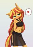  &lt;3 2022 anthro anthrofied bikini blonde_hair blonde_mane blush bottomwear clothing digital_drawing_(artwork) digital_media_(artwork) equestria_girls equid equine female friendship_is_magic fur green_eyes grey_body hair hasbro hi_res horse howxu looking_at_viewer mammal mane multicolored_hair multicolored_mane multicolored_tail my_little_pony pareo pony red_hair red_mane red_tail seductive simple_background smile solo speech_bubble sunset_shimmer_(eg) swimwear tan_body tan_ears tan_fur tan_inner_ear topwear yellow_tail 