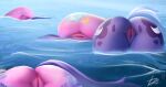  2022 anus butt cutie_mark dacsy digital_media_(artwork) equid equine faceless_character faceless_female fan_character female friendship_is_magic genitals group hasbro hi_res mammal my_little_pony partially_submerged princess_cadance_(mlp) pussy twilight_sparkle_(mlp) water 