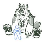  canid canine canis heartlessfang hi_res invalid_tag mammal muscular plushie were werecanid werecanine werewolf wolf ych 