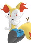  100:137 2016 3_fingers accessory anthro big_butt biped black_body black_fur braixen butt canid canine canis cheek_tuft clothed clothing colored dated digital_drawing_(artwork) digital_media_(artwork) facial_tuft female fingers fox fur generation_6_pokemon hi_res inner_ear_fluff intrigued looking_at_butt looking_at_self looking_back looking_down mammal mostly_nude multicolored_body multicolored_fur nintendo open_mouth orange_body orange_eyes orange_fur orange_nose panties pokemon pokemon_(species) portrait rear_view red_body red_fur shaded simple_background simple_shading solo stick tagme text thick_thighs three-quarter_portrait toony tuft tufted_ears underwear video_games white_background white_body white_fur yellow_body yellow_fur 