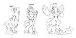  2022 absol absurd_res anthro blush bottomwear breast_growth breasts clothing denim denim_clothing dialogue digital_media_(artwork) ditto_(pok&eacute;mon) duo eyewear feathered_wings feathers female gender_transformation generation_1_pokemon generation_3_pokemon glasses glistening glistening_body goo_transformation growth hair hi_res horn horn_growth human human_to_anthro jeans male mammal merging mtf_transformation nintendo pants pawpads pokemon pokemon_(species) ponytail redflare500 sequence shirt simple_background smile species_transformation surprise topwear transformation video_games white_background wing_growth wings 