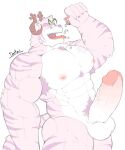  abs anthro biceps big_penis darkai erection felid genitals hi_res holding_bus holding_object holding_vehicle horn huge_penis hyper hyper_genitalia hyper_penis macro male mammal muscular muscular_anthro muscular_male oral_vore pantherine pecs penis solo tiger tongue tongue_out vore 