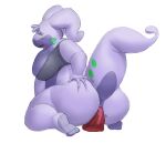  2022 alexander_bite antennae_(anatomy) anthro big_breasts big_butt blush bottomless breasts butt butt_grab cleavage clothed clothing crop_top dildo dildo_in_pussy dildo_insertion dragon eye_roll eyelashes female full-length_portrait generation_6_pokemon goodra half-closed_eyes hand_on_butt hi_res huge_breasts huge_butt kneeling masturbation narrowed_eyes nintendo overweight overweight_anthro overweight_female penetration pokemon pokemon_(species) portrait purple_body purple_eyes rear_view sex_toy sex_toy_in_pussy sex_toy_insertion shirt solo thick_thighs three-quarter_view topwear vaginal vaginal_masturbation vaginal_penetration video_games 