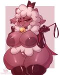  absurd_res anthro areola bell big_breasts bodily_fluids bovid breasts caprine clothing coffilatte_(artist) collar cult_of_the_lamb ear_piercing female fur genital_fluids genitals gloves grey_areola grey_body half-closed_eyes handwear hi_res holding_object holding_whip horn huge_breasts huge_hips huge_thighs inverted_nipples lamb_(cult_of_the_lamb) latex_gloves latex_stockings mammal narrowed_eyes nipples open_mouth piercing pussy pussy_juice red_crown_(cult_of_the_lamb) sheep solo thick_thighs whip white_body white_fur white_wool wide_hips wool_(fur) 