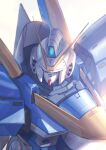  from_above gundam highres looking_down mecha mobile_suit no_humans raruru robot science_fiction solo textless_version v-fin v2_gundam victory_gundam white_background 