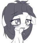  abstract_module ahegao an-m blush bodily_fluids censored drooling equid equine fan_character female hasbro horse ineffective_censorship looking_pleasured mammal monochrome mosaic_censorship my_little_pony open_mouth pony saliva solo tears tears_of_pleasure tongue tongue_out 