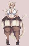  2022 absurd_res anthro big_breasts blush bottomwear breasts burmecian clothed clothing clothing_lift digital_media_(artwork) female final_fantasy francine_(karps) hi_res huge_hips huge_thighs legwear looking_at_viewer mammal murid murine navel penni-chan69 rat rodent skirt skirt_lift slightly_chubby slightly_chubby_female solo square_enix teacher thick_thighs thigh_highs thong underwear video_games wardrobe_malfunction wide_hips 