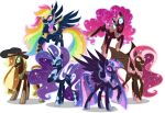  absurd_res applejack_(mlp) armor bat_pony earth_pony equid equine fluttershy_(mlp) friendship_is_magic group hair headgear helmet hi_res horn horse idw_publishing mammal membrane_(anatomy) membranous_wings my_little_pony my_little_pony_(idw) nightmare_rarity_(idw) orin331 pegasus pink_hair pinkie_pie_(mlp) pony rainbow_dash_(mlp) rarity_(mlp) sparkles twilight_sparkle_(mlp) unicorn winged_unicorn wings 