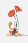  absurdres black_eyes commentary dated flower glass highres looking_up mokuzou_(moku_ssbu) no_humans orange_flower pokemon pokemon_(creature) shuckle solid_oval_eyes solo twitter_username water white_background 