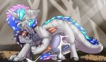  ababumilkshake big_knot blay_the_timbergriff dragon dragon_knot duo female hasbro hi_res horse_cumming knot male male/male my_little_pony spiral_light timbergriffin 