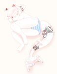  anthro breasts clothing cute_expression dragon female hi_res panties pinup pose small_breasts solo underwear yukidrimurr 
