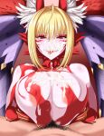  animal_humanoid areola areola_slip bed big_breasts blonde_hair blush bodily_fluids breast_play breasts canid canid_humanoid canine canine_humanoid cum cum_in_mouth cum_inside cum_on_breasts cum_on_face cum_on_tongue digital_media_(artwork) duo facial_markings fate_(series) female female_penetrated first_person_view fox fox_humanoid fur furniture genital_fluids glistening glistening_body glistening_skin hair head_markings hi_res huge_breasts human humanoid inner_ear_fluff juno_opf light_body light_skin looking_at_viewer lying male male/female male_penetrating male_penetrating_female male_pov mammal mammal_humanoid markings nero_claudius_(fate) nipples nude penetration pubes red_body red_eyes red_fur sex sweat titfuck tongue tuft 