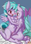  absurd_res accessory anthro anthro_on_anthro bow_ribbon breast_play breast_suck breasts butt cloud_chaser_(mlp) duo equid equine female female/female fingering fingering_partner flitter_(mlp) friendship_is_magic genitals hair_accessory hair_bow hair_ribbon hi_res iizuna incest_(lore) mammal my_little_pony nude pegasus pussy ribbons sex sucking vaginal vaginal_fingering wings 