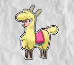  alpaca camelid carpet cloven_hooves female feral hi_res hitsuji hooves looking_at_viewer mammal mario_bros nintendo paper_mario paprika_paca_(tfh) solo them&#039;s_fightin&#039;_herds video_games 