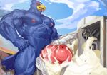  absurd_res after_sex avian big_penis bird blue_body bodily_fluids cum cum_inside destruction excessive_cum facility falco_lombardi flooding genital_fluids genitals half-erect hi_res internal machine macro male milking_machine muscular muscular_male nintendo penetration penile penis penis_milking solo star_fox traver009 vein veiny_penis video_games worship 