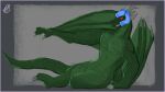  16:9 anthro armor blue_border border diamond_helmet dragon emerald_(disambiguation) endrfilms404 hi_res horn male pose red_eyes scales solo vertus_endrfilms404 widescreen wings wyvern 