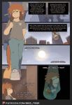  2022 anthro beez bell building canid canine canis clock clothing cloud comic domestic_dog english_text eyes_closed hi_res male mammal outside patreon patreon_link patreon_logo sun text 