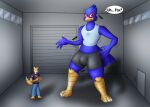  anthro avian bird bulge canid canine clothed clothing duo falco_lombardi fox fox_mccloud growth growth_sequence hi_res inside macro male mammal nintendo star_fox text video_games xxsilverflarexx 
