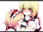  alice_margatroid blonde_hair blush bow bra braid breast_feeding breast_slip breast_sucking breasts hairband kirisame_marisa kurekore lace lingerie long_hair medium_breasts multiple_girls no_hat no_headwear one_breast_out red_eyes shirt_lift short_hair single_braid touhou underwear yuri 