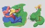  absurd_res anthro avian ayvore belly bird blue_body chameleon duo falco_lombardi falcon falconid forced green_body hi_res leon_powalski lizard male male/male navel nintendo reptile scalie star_fox tongue tongue_out unwilling_vore video_games vore 