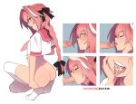 2boys ass astolfo_(fate) blush bow braid braided_ponytail closed_eyes cum cum_in_mouth cum_on_tongue fate_(series) fellatio hair_bow hand_on_another&#039;s_head highres long_hair looking_at_penis looking_back male_focus matemi multicolored_hair multiple_boys multiple_views open_mouth oral otoko_no_ko penis pink_hair sailor_collar saliva shirt smile streaked_hair thighhighs tongue tongue_out white_hair white_shirt white_thighhighs yaoi 