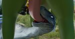  256:135 3d_horsey_3d 4k absurd_res blue_(jurassic_world) dinosaur dragon dromaeosaurid duo female genitals hi_res jurassic_park jurassic_world male male/female oral penis reptile scalie theropod universal_studios velociraptor 