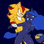 anal anthro butt duo female friendship_is_magic hasbro hi_res male male/female my_little_pony princess_luna_(mlp) sega sex shadow_the_hedgehog sonic_the_hedgehog_(series) soulyagami64 space standing standing_sex super_form 