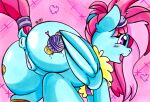  &lt;3 animal_genitalia animal_pussy anus blush butt dock equid equine equine_pussy female feral friendship_is_magic genitals horse imaranx kerfuffle_(mlp) mammal my_little_pony open_mouth open_smile pegasus pony pussy smile solo traditional_media_(artwork) wings 