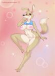  2022 5_fingers anthro areola blinky_bill_(series) breasts canid canine canis clothing daisy_dingo digital_media_(artwork) dingo eyebrows eyelashes fangs feet female fingers genitals hi_res ipan looking_at_viewer mammal nipples pussy solo text toes url 