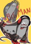  1930_(pixiv) :3 absurd_res anthro batoid big_man_(splatoon) clothing fish footwear headphones hi_res male manta_ray marine nintendo scissors shoes sneakers splatoon stingray video_games 