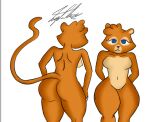  anthro el_arca felid female fur kairel lion mammal orange_body orange_fur pantherine panwhisky solo thick_thighs 