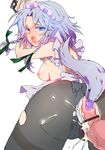  anal anal_tail apron ass braid butt_plug censored cum cum_in_pussy fake_tail izayoi_sakuya maid_headdress narumi_(uminari) panties panties_aside panties_under_pantyhose pantyhose penis rape sex short_hair silver_hair solo_focus tail tears thighband_pantyhose torn_clothes torn_legwear touhou twin_braids underwear 