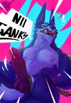  anthro balls bodily_fluids breasts canid canine canis cum ejaculation genital_fluids genitals hair hi_res human humanoid league_of_legends male mammal penis riot_games solo this_lukk video_games warwick_(lol) wolf 