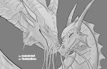  absurd_res daughter dragon duo embrace family father gold happy hi_res hug invalid_tag love monochrome naanahstnil parent portrait 