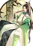  1boy black_hair highres long_hair long_sleeves male_focus ren_zhafan_paijizu_xitong sakuramochi1003 shen_qingqiu 