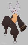 absurd_res anthro cute_expression del_the_spirit_bunny fluffy_ears glistening glistening_eyes hi_res male mehdrawings pose raised_leg smiley_face solo