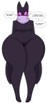 2024 absurd_res anthro big_breasts black_body blush blush_stickers breasts dewwydarts dialogue domestic_cat elise_(dewwydarts) enderman english_text featureless_breasts featureless_crotch felid feline felis female hi_res huge_thighs hybrid long_arms looking_at_viewer mammal microsoft minecraft mojang mostly_nude purple_scarf purple_sclera scarf scarf_only simple_background solo speech_bubble standing text thick_thighs thigh_gap white_background wide_hips xbox_game_studios