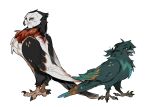 anthro avian bird duo hi_res hishnl144376 hwei_(lol) jhin_(lol) league_of_legends male male/male riot_games