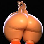 absurd_res adri164 animatronic avian big_breasts big_butt bird breasts bubble_butt butt cellulite chicken female five_nights_at_freddy&#039;s five_nights_at_freddy&#039;s_2 galliform gallus_(genus) hi_res looking_at_viewer looking_back lovetaste_chica machine phasianid robot scottgames solo thick_thighs toy_chica_(fnaf) yellow_body