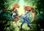 ales_morse anthro clothed clothing colored digital_drawing_(artwork) digital_media_(artwork) duo female generation_5_pokemon hair hamsteroftime hi_res humanoid jewelry keldeo keldeo_(ordinary_form) keldeo_(resolute_form) legendary_pokemon male necklace nintendo pokemon pokemon_(species) pokemorph tail