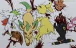 3_fingers 3_toes ambiguous_gender bed black_body black_eyes black_fur black_nose blood blood_from_mouth blood_in_mouth blood_on_face blood_splatter blue_eyes bodily_fluids body_parts brown_body brown_eyes brown_fur death death_stare decapitation eevee eeveelution fangs feet female feral fingers flower fur furniture generation_1_pokemon generation_2_pokemon generation_4_pokemon generation_6_pokemon gore group guts gutspill healer_(straviios) hisashino injuries jolteon leafeon legendary_pokemon looking_at_viewer lying lying_on_bed missing_arm missing_leg missing_limbs nintendo nosebleed on_back on_bed on_front on_side open_mouth organs pale_body pawpads paws pink_body plant pokemon pokemon_(species) shaymin simple_background sky_forme_shaymin smile sylveon tan_body tan_fur tears teeth toes tongue umbreon violence vulpix white_background white_bedding white_body white_fur wounded yellow_body yellow_fur