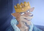  anthro brown_body brown_fur crown disney felid fur furaffinity king lion male mammal pantherine prince_john robin_hood_(disney) royalty solo stampmats 