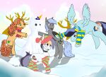 anthro christmas equid equine female feral friendship_is_magic group hasbro hearth&#039;s_warming_eve hi_res holidays horse male male/female mammal mistletoe my_little_pony original_character plant pony princess_luna_(mlp) scoundrel_scaramouche snow