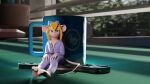 3d_(artwork) anthro blender_(software) blonde_hair blue_eyes chip_&#039;n_dale_rescue_rangers clothing digital_media_(artwork) disney doublestuffed eyewear_on_head female gadget_hackwrench hair hi_res long_hair mammal mouse mug murid murine pink_nose rodent sitting solo tools wrench