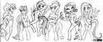  anthro anthrofied applejack applejack_(mlp) blush book breasts brush cowboy_hat cutie_mark english_text equine eye_contact eyes_closed eyeshadow female fluttershy fluttershy_(mlp) freckles friendship_is_magic grin group hair hat hentai_boy horn horse long_hair makeup mammal my_little_pony nipples nude open_mouth pegasus pinkie_pie pinkie_pie_(mlp) plain_background pony pussy rainbow_dash rainbow_dash_(mlp) rarity rarity_(mlp) sketch smile teeth text twilight_sparkle twilight_sparkle_(mlp) unicorn white_background wings 