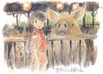  ghibli lanterns ogino_chihiro pigs sen_to_chihiro_no_kamikakushi stable story_board traditional_media 