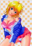  bra cleavage open_shirt pantsu tagme 