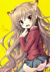  aisaka_taiga alto_seneka animal_ears ass duplicate nekomimi pantsu rusty_soul seifuku toradora! venom 