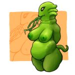  alien alien_humanoid amphibian belly ben_10 big_belly big_breasts bodily_fluids breasts bumps cartoon_network chubby_female curled_tail drooling fat_mons female frog gourmand_(ben_10) humanoid inverted_nipples lips long_breasts long_tongue md34 mottled mottled_body multi_tongue multicolored_body nipples overweight prehensile_tongue pubic_mound saliva short_tail slightly_chubby smile solo thick_lips thick_neck thick_thighs tongue tongue_out two_tone_body warts white_eyes 